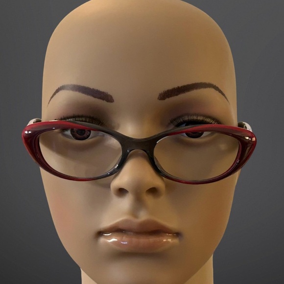 GUCCI Gray/Bourdeaux eyeglass frames - EUC; retired, hard to find, rare! - Picture 5 of 9